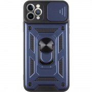 Ударостійкий чохол Camshield Serge Ring для Apple iPhone 13 Pro Max (6.7") Синій