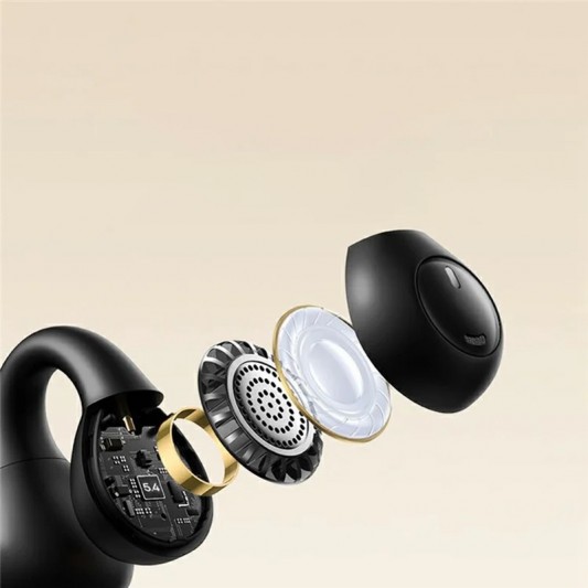 Бездротові TWS навушники Baseus OS Bass 15 Clip Open-Ear (A00079500) Cluster Black - зображення 1 