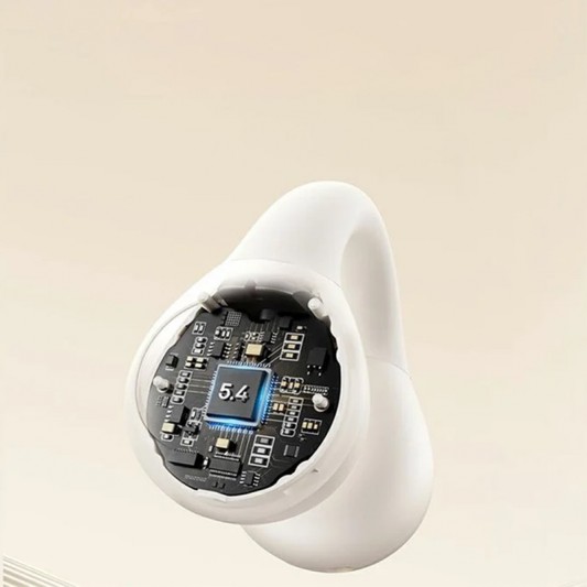Бездротові TWS навушники Baseus OS Bass 15 Clip Open-Ear (A00079500) Stellar White - зображення 5 