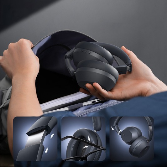 Накладные беспроводные наушники Baseus Bass 35 Max (A00070800) Twilight Grey - изображение 6