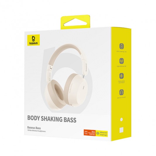 Накладные беспроводные наушники Baseus Bass 35 Max (A00070800) Stellar White - изображение 5