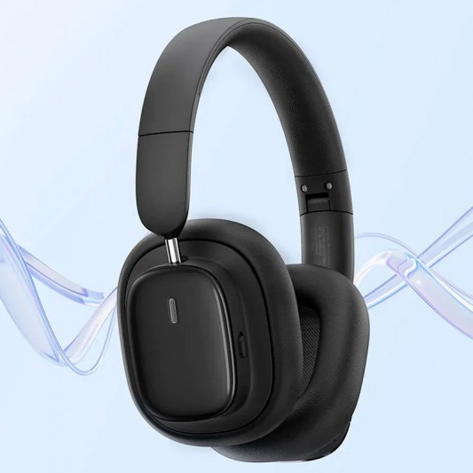 Накладные беспроводные наушники Baseus Bowie H1i Noise-Cancellation (A00050402) Cluster Black - изображение 5