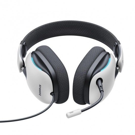 Накладные наушники Baseus OS GoPlay 1+ Max Gaming (USB-A/2m) (A00181003213-00) Moon White - изображение 1