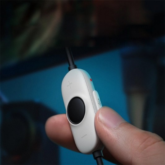 Накладные наушники Baseus OS GoPlay 1+ Max Gaming (USB-A/2m) (A00181003213-00) Moon White - изображение 6