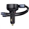 АЗП Baseus Enjoyment Pro 60W (1USB-C) + висувний кабель Type-C (C00057802111-01) Cluster Black