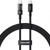 Дата кабель Baseus Gem Fast Charging Type-C to Type-C 100W (1m) (P10373000111) Cluster Black Дата кабель Baseus Gem Fast Charging Type-C to Type-C 100W (1m) (P10373000111) Cluster Black