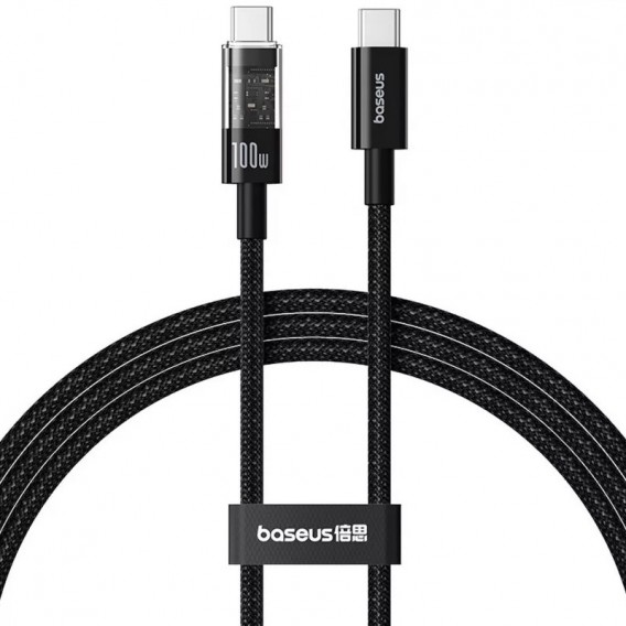 Дата кабель Baseus Gem Fast Charging Type-C 100W 1m Cluster Black