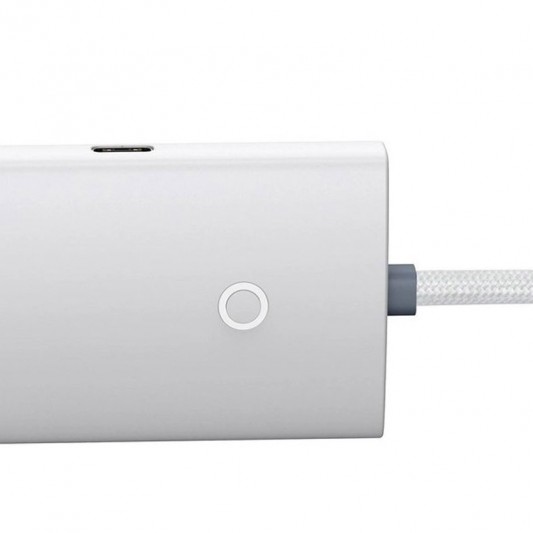Переходник HUB Baseus Lite Series 4in1 (USB-A to USB3.0*4) (0.25m) (WKQX03) White - изображение 1