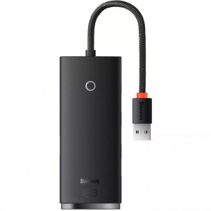 Перехідник HUB Baseus Lite Series 4in1 (USB-A to USB3.0*4) (0.25m) (WKQX03) Black