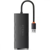 Перехідник HUB Baseus Lite 4in1 з USB-A до USB3.0 (0.25m) Black