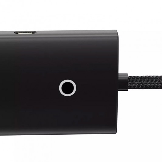 Переходник HUB Baseus Lite Series 4in1 (USB-A to USB3.0*4) (0.25m) (WKQX03) Black - изображение 2