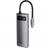Переходник HUB Baseus Metal Gleam Series 5-in-1 Type-C (CAHUB-CX) Gray Переходник HUB Baseus Metal Gleam Series 5-in-1 Type-C (CAHUB-CX) Gray