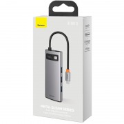Переходник HUB Baseus Metal Gleam Series 5-in-1 Type-C (CAHUB-CX) Gray