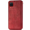 Кожаный чехол-книжка GETMAN Cubic для Samsung Galaxy A12/M12, Красный