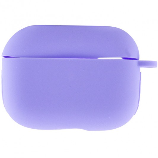 Силиконовый футляр New с карабином для наушников Airpods Pro Сиреневый / Dasheen - изображение 1