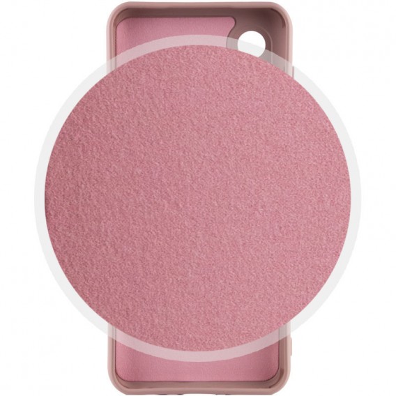 Чохол TPU GETMAN Liquid Silk Full Camera для Samsung Galaxy S21 Ultra Рожевий / Pink Sand