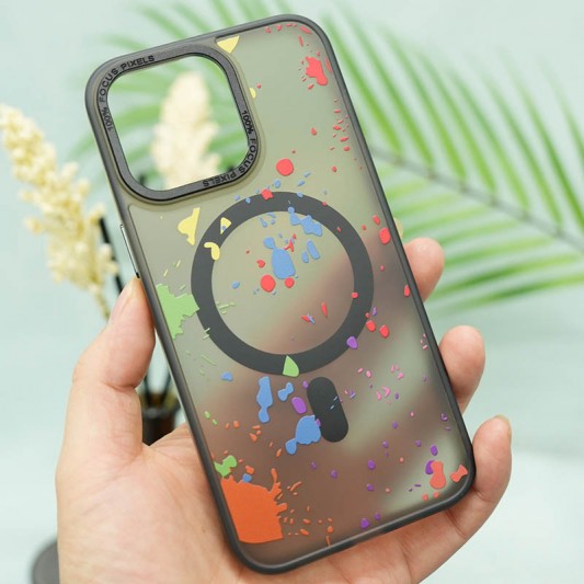 Чохол TPU+PC Flush with MagSafe для Apple iPhone 11 (6.1") Titanium grey - зображення 2 