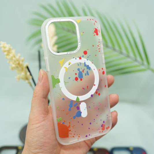 Чохол TPU+PC Flush with MagSafe для Apple iPhone 14 Pro Max (6.7") White - зображення 2 