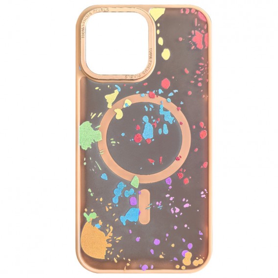 Чехол TPU+PC Flush with MagSafe для Apple iPhone 15 Pro (6.1") Desert gold