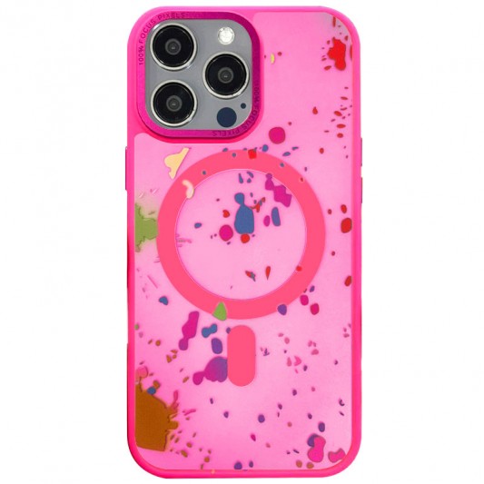 Чохол TPU+PC Flush with MagSafe для Apple iPhone 15 Pro (6.1") Barbie Pink