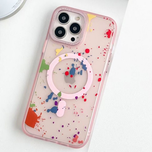 Чохол TPU+PC Flush with MagSafe для Apple iPhone 15 Pro (6.1") Baby pink - зображення 3 