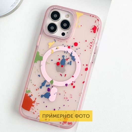 Чехол TPU+PC Flush with MagSafe для Apple iPhone 16 (6.1") Baby pink - изображение 1
