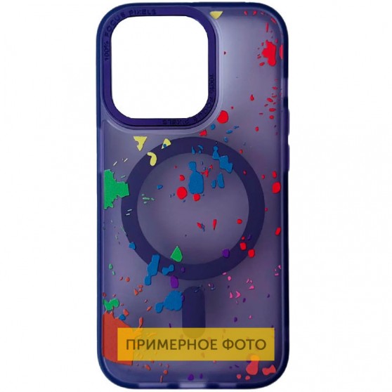 Чехол TPU+PC Flush with MagSafe для Apple iPhone 16e (6.1") Dark purple
