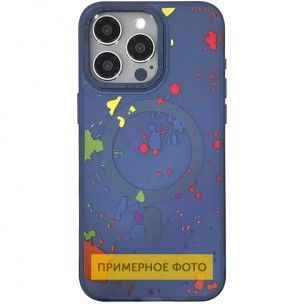 Чохол TPU+PC Flush with MagSafe для Apple iPhone 16e (6.1") Dark blue