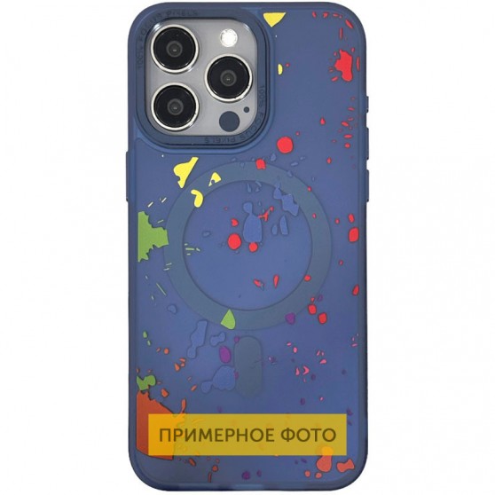 Чехол TPU+PC Flush with MagSafe для Apple iPhone 16e (6.1") Dark blue