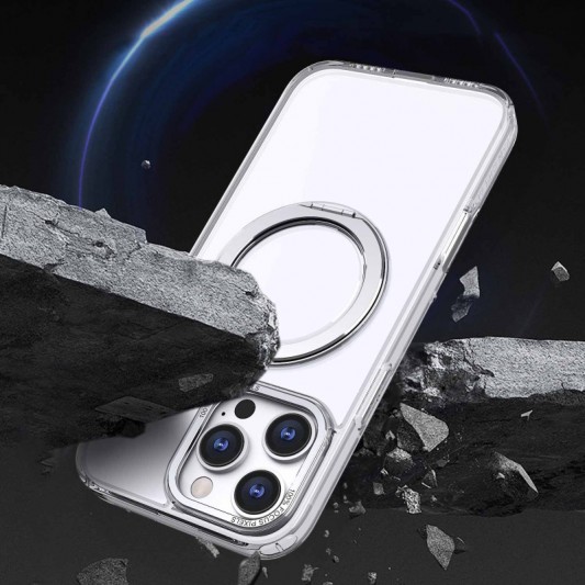 Чохол TPU+PC Empire with MagSafe and Ring для Apple iPhone 16 Pro (6.3") Clear - зображення 3 