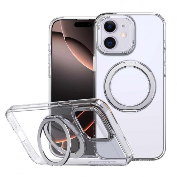 Чехол TPU+PC Empire с MagSafe and Ring для iPhone 11 (6.1") Clear