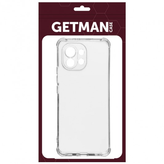TPU чехол GETMAN Ease logo усиленные углы Full Camera для Xiaomi Mi 11 Lite Бесцветный (прозрачный) - изображение 3