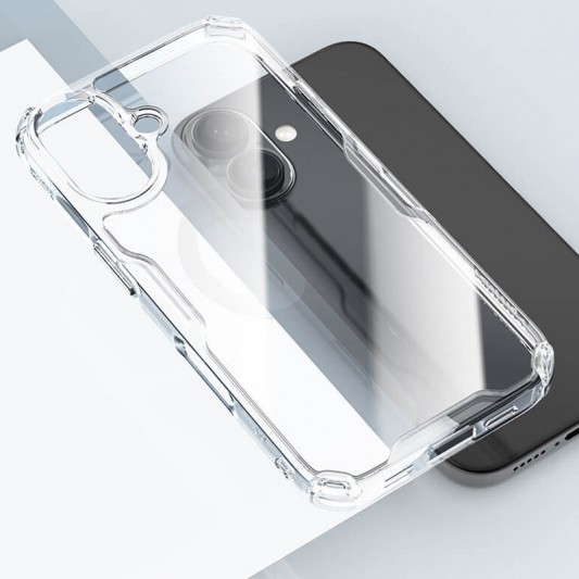 TPU чехол Nillkin Nature Pro Series для Apple iPhone 16 (6.1") Бесцветный (прозрачный) - изображение 6