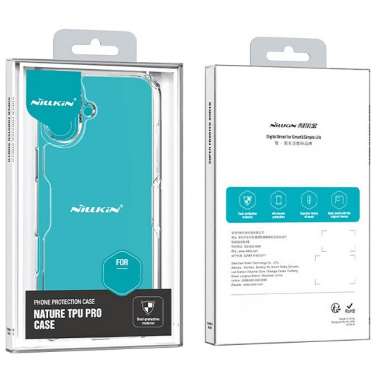 TPU чехол Nillkin Nature Pro Series для Apple iPhone 16 (6.1") Бесцветный (прозрачный) - изображение 7