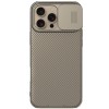 Карбоновая накладка Nillkin CamShield Pro для Apple iPhone 16 Pro (6.3") Gold
