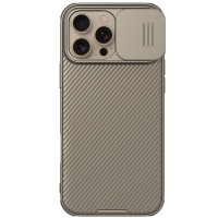 Карбонова накладка Nillkin CamShield Pro для Apple iPhone 16 Pro (6.3") Gold