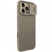 Карбоновая накладка Nillkin CamShield Pro для Apple iPhone 16 Pro (6.3") Gold