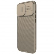 Карбоновая накладка Nillkin CamShield Pro для Apple iPhone 16 Pro (6.3") Gold