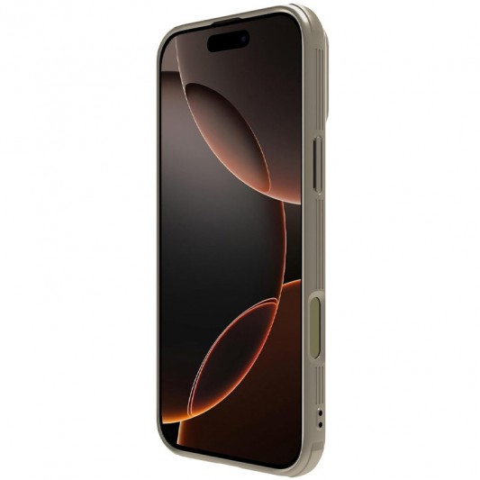 Карбоновая накладка Nillkin CamShield Pro для Apple iPhone 16 Pro (6.3") Gold - изображение 3