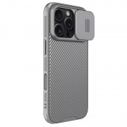 Карбоновая накладка Nillkin CamShield Pro для Apple iPhone 16 Pro (6.3") Titanium Gray
