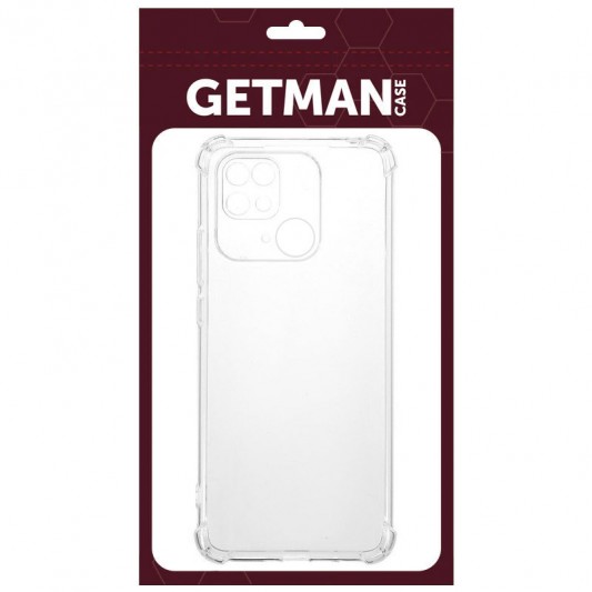 TPU чохол GETMAN Ease logo посилені кути Full Camera для Xiaomi Redmi 10C Безбарвний (прозорий) - зображення 1 