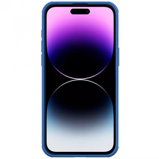 Карбонова накладка Nillkin CamShield Pro для Apple iPhone 15 Pro Max (6.7") Blue - зображення 4 
