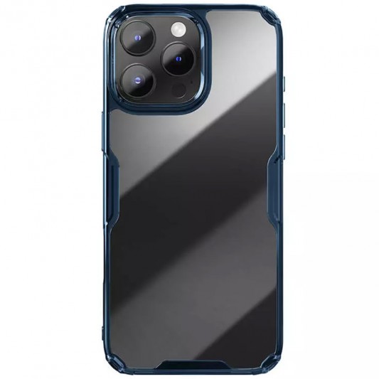 TPU чехол Nillkin Nature Pro Series для Apple iPhone 16 Pro (6.3") Синий (прозрачный) - изображение 1