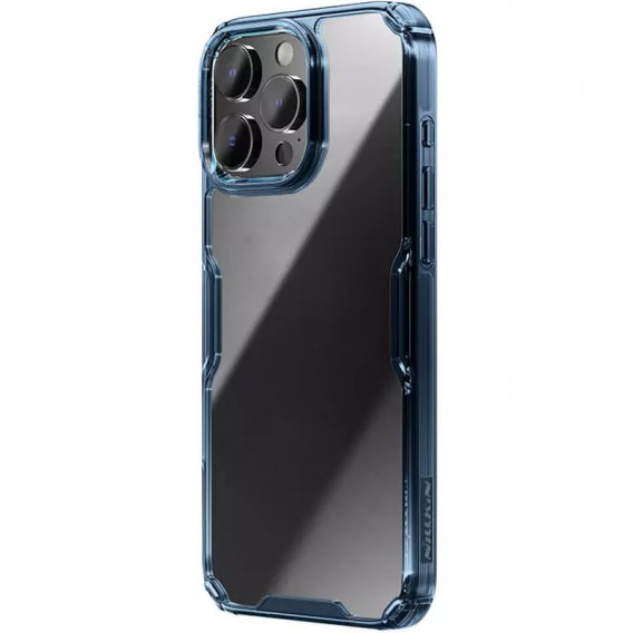 TPU чехол Nillkin Nature Pro Series для Apple iPhone 16 Pro (6.3") Синий (прозрачный)