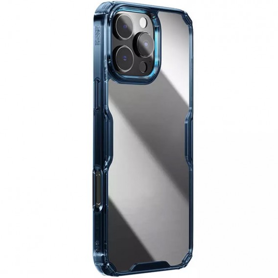 TPU чехол Nillkin Nature Pro Series для Apple iPhone 16 Pro Max (6.9") Синий (прозрачный)