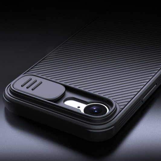 Карбоновая накладка Nillkin CamShield Pro для Apple iPhone 16e (6.1") Black - изображение 3