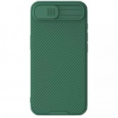 Карбоновая накладка Nillkin CamShield Pro для Apple iPhone 16e / 17e (6.1 дюйма) Deep Green