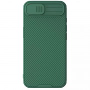 Карбоновая накладка Nillkin CamShield Pro для Apple iPhone 16e (6.1") Deep Green