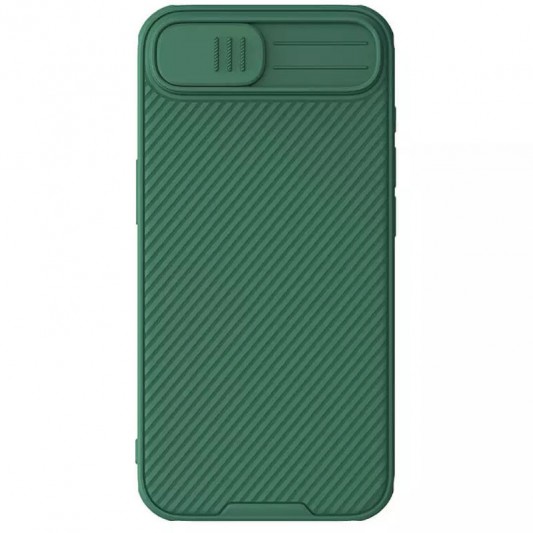 Карбоновая накладка Nillkin CamShield Pro для Apple iPhone 16e (6.1") Deep Green