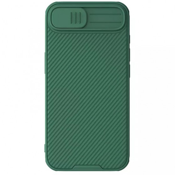 Карбоновая накладка Nillkin CamShield Pro для Apple iPhone 16e (6.1") Deep Green